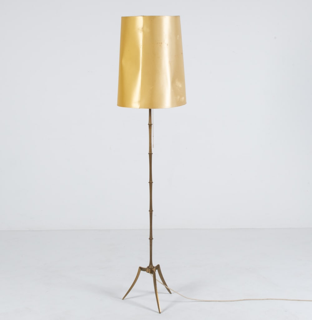 MANNER OF MAISON BAGUES BRASS FLOOR LAMP (1 of 15)