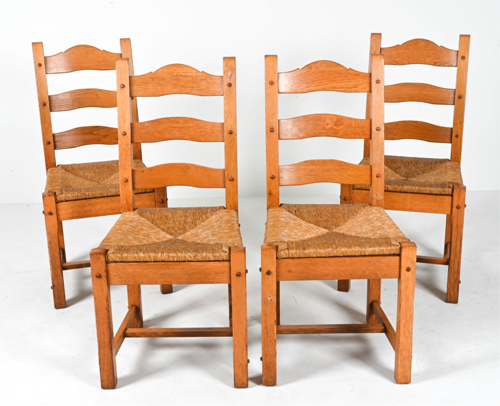 (4) DANISH OAK KJAERNULF STYLE SIDE CHAIRS (1 of 12)