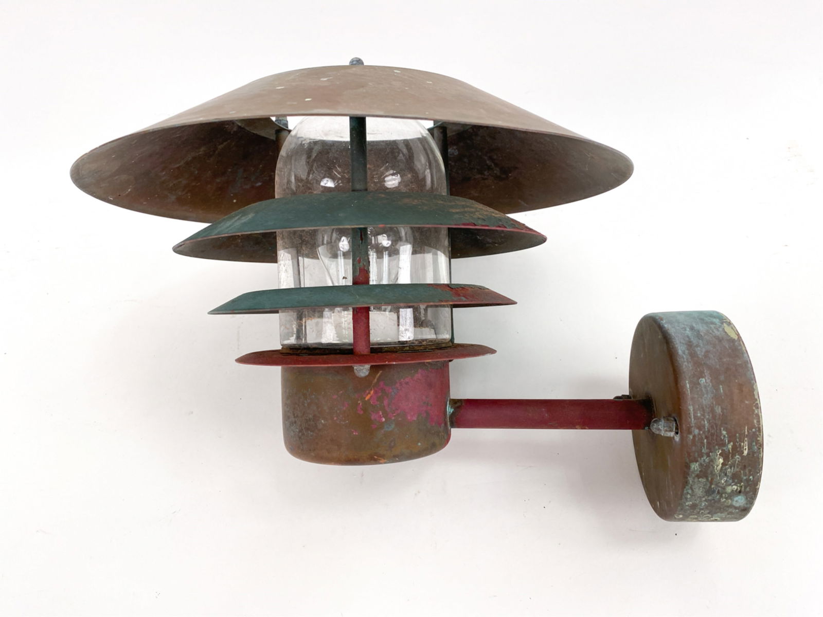 VINTAGE DANISH COPPER OUTDOOR LAMP (1 of 7)