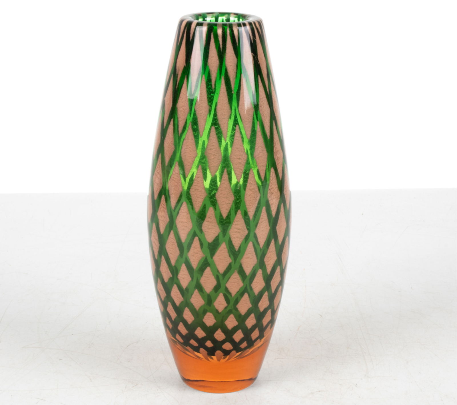 ATTR. JOSEF MICHAL HOSPODKA ART GLASS VASE (1 of 6)