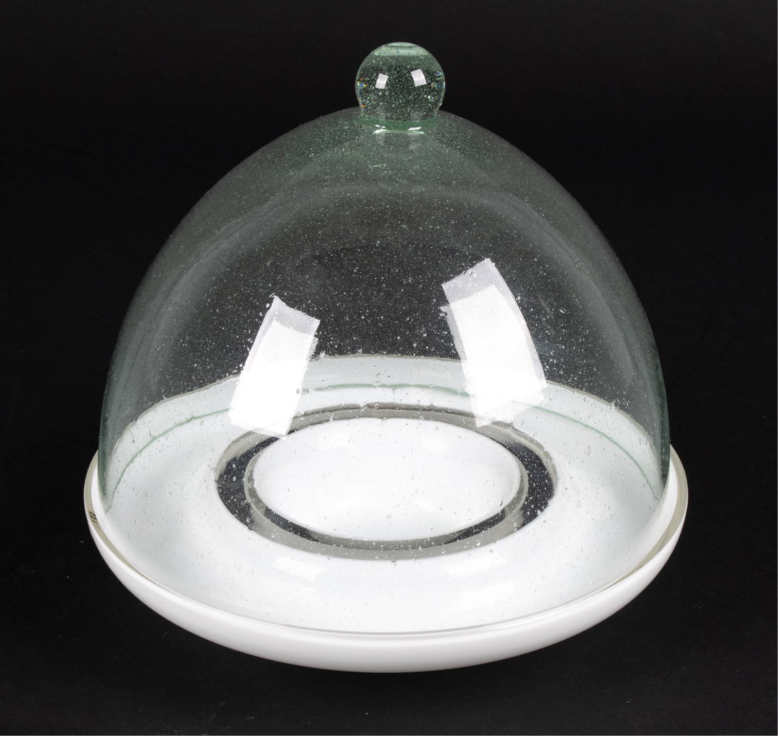 Venini Murano Glass Domed Serving Plate Auction