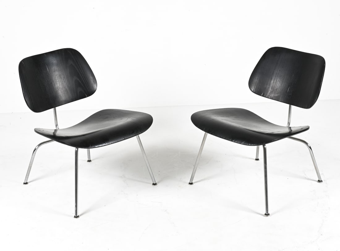 PAIR CHARLES & RAY EAMES, HERMAN MILLER LCM CHAIRS (1 of 11)