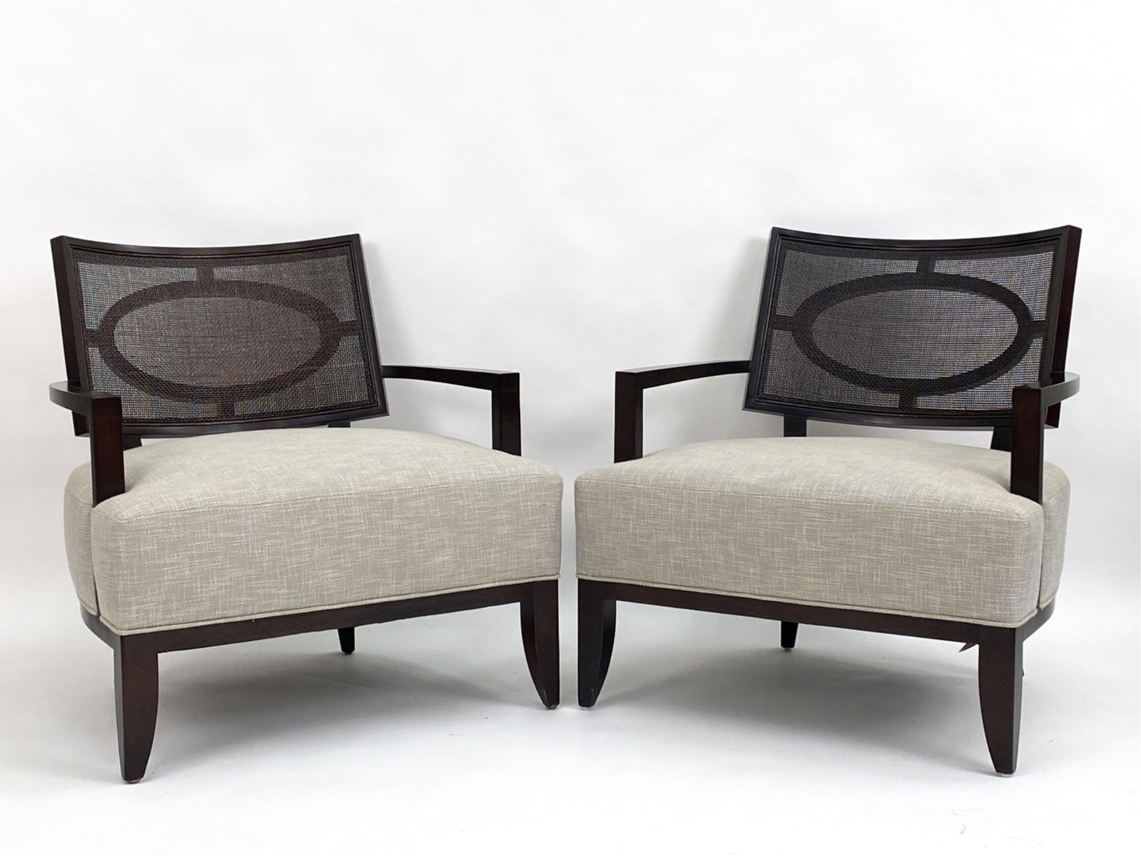 PAIR BARBARA BARRY FOR HENREDON LOUNGE CHAIRS (1 of 17)