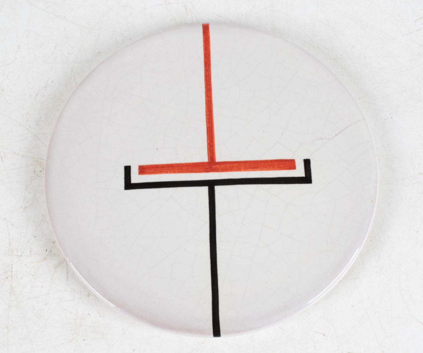 ITALIAN MODERN ABSTRACT CERAMIC CHARGER PLATE (1 of 6)