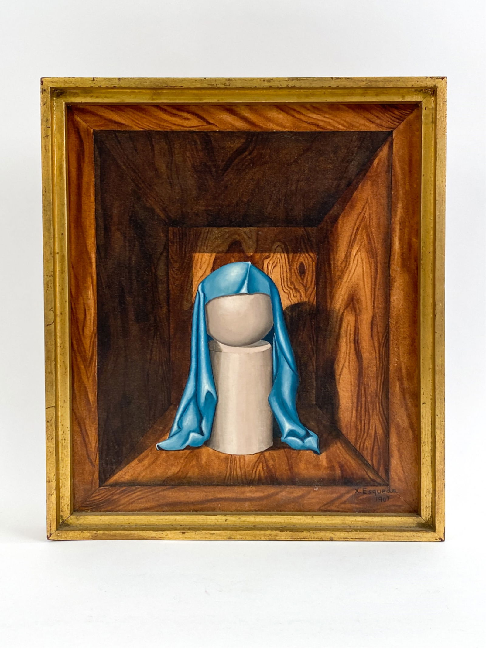 XAVIER ESQUEDA, MEXICAN (B. 1943) SURREALIST O/C (1 of 9)