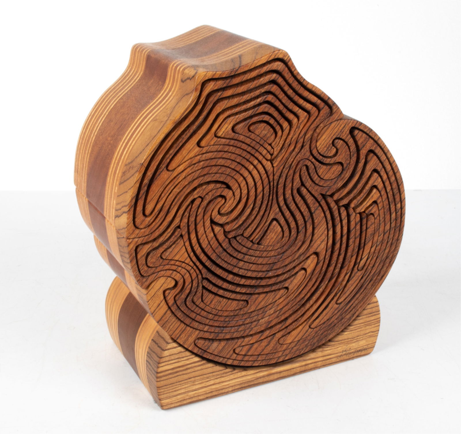 BOB AMERI WOODEN PUZZLE SCULPTURE (1 of 12)