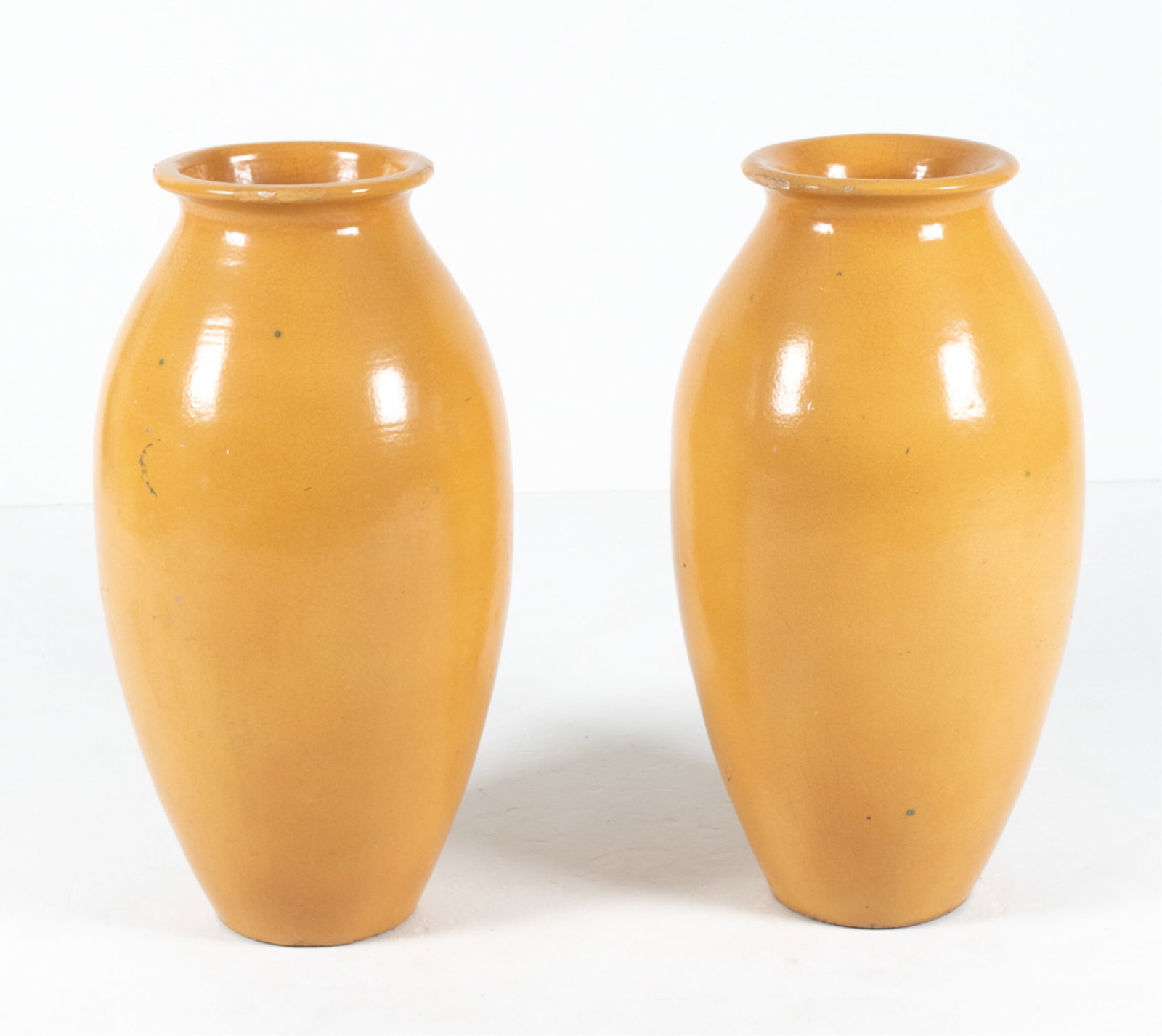 PAIR OF ARCHITECTURAL CERAMIC FLOOR VASES (1 of 14)