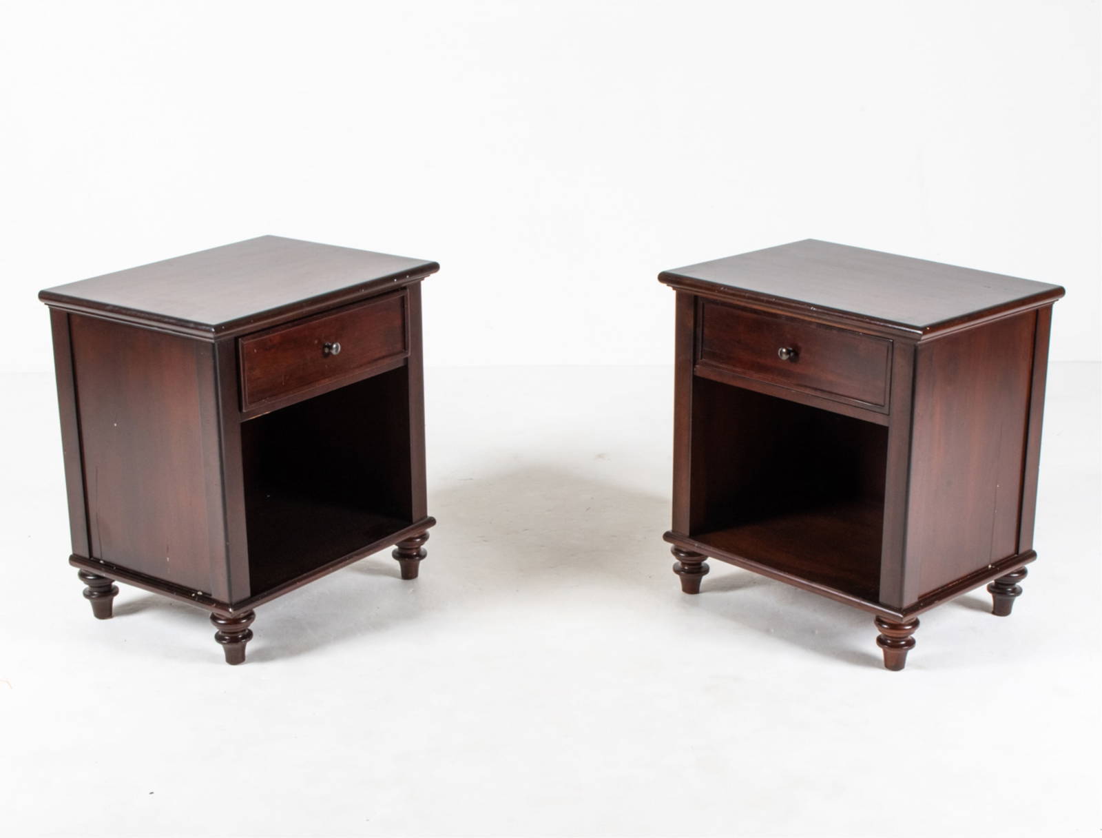 Pair Of Pottery Barn Nightstands Auction