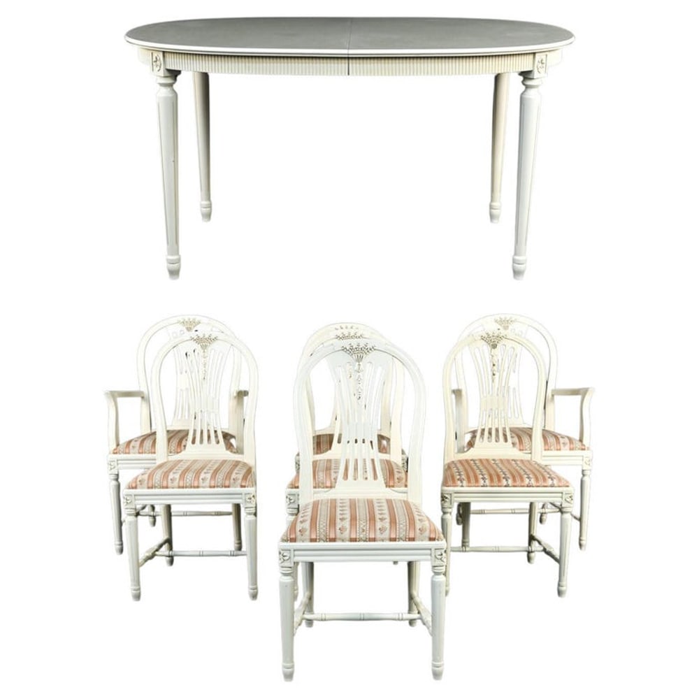 CITY MOBLER AB GUSTAVIAN-STYLE DINING SUITE (1 of 20)