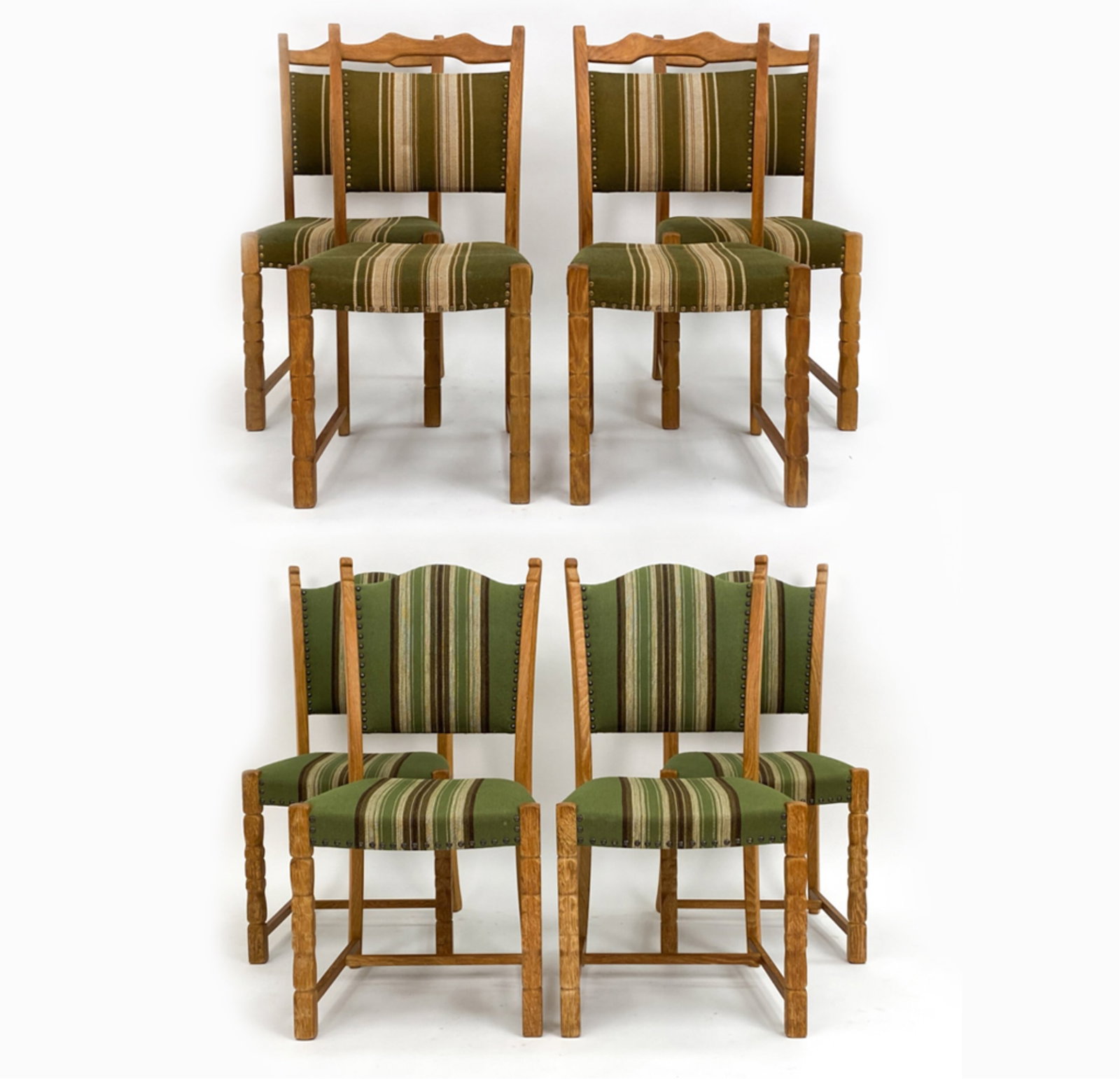 (8) HENNING KJAERNULF-STYLE OAK DINING CHAIRS (1 of 20)