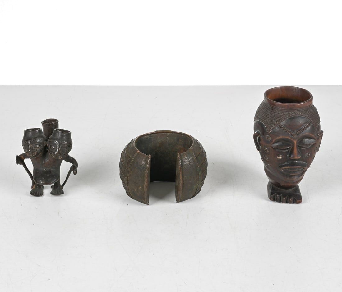 (3) SCULPTURAL AFRICAN TRIBAL OBJECTS (1 of 14)