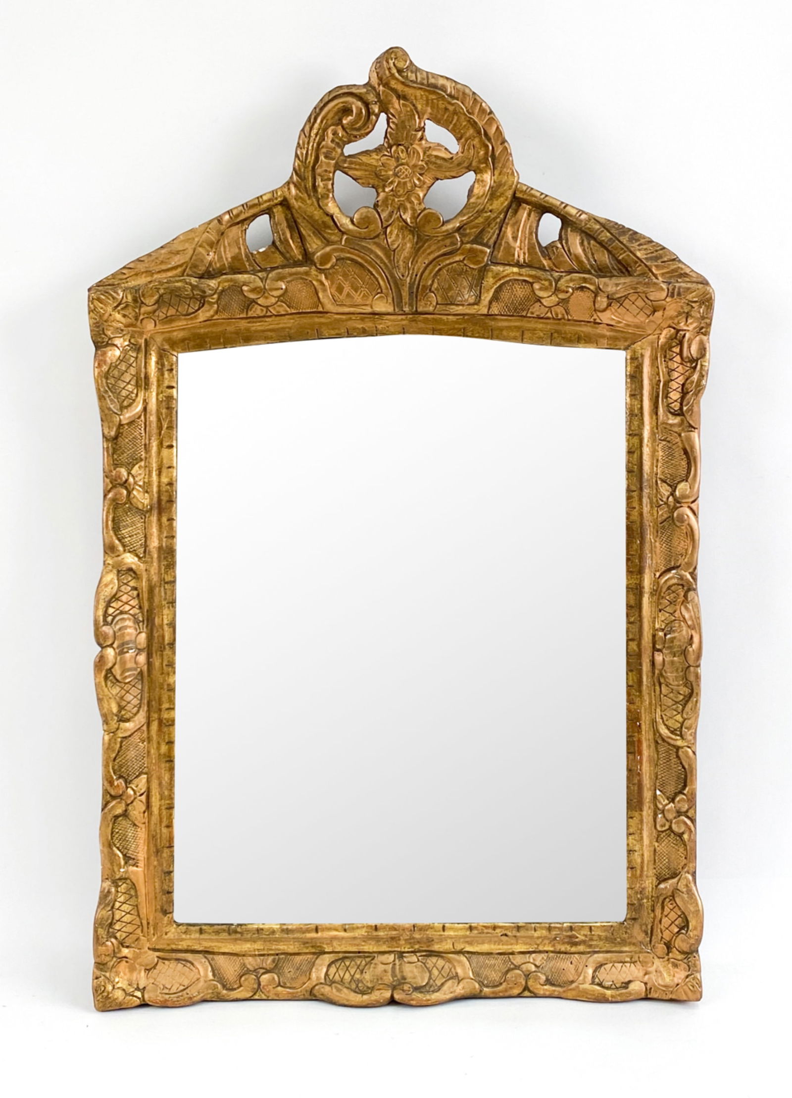 18TH C. CARVED & GILDED MIRROR (1 of 7)