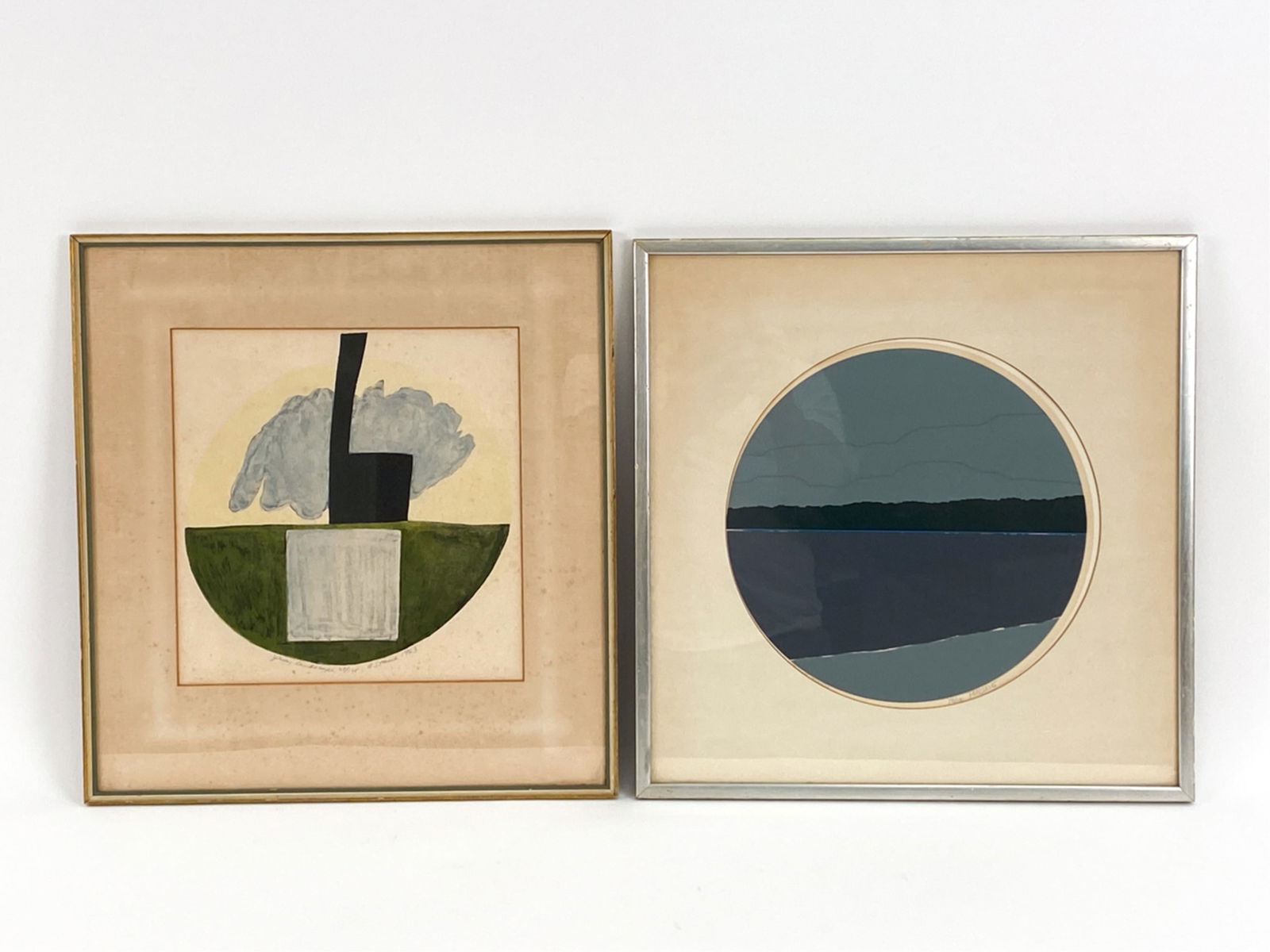 (2) MODERN ABSTRACT PRINTS (1 of 12)