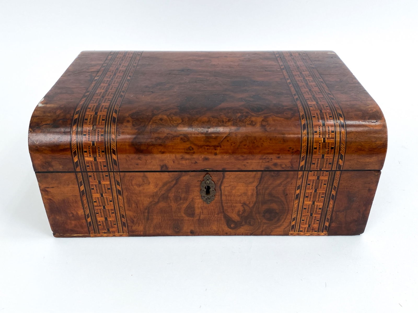 19TH C. BURL & INLAID LAP DESK (1 of 17)