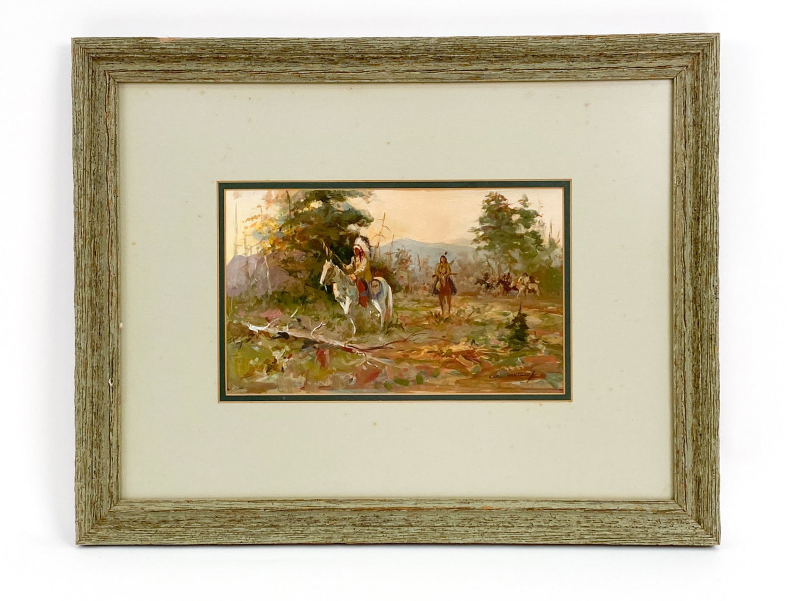 CARL HANTMAN (B. 1933) O/B NATIVE AMERICANS (1 of 8)