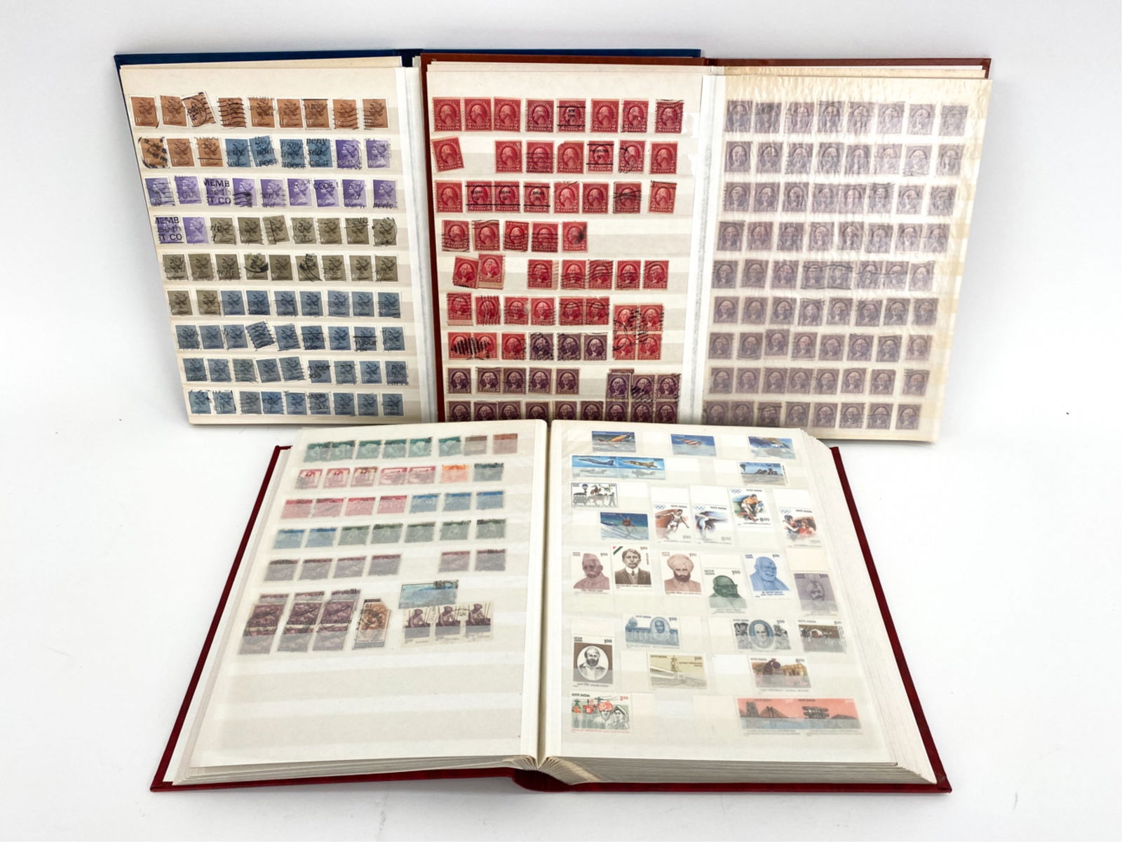 (3) STAMP STOCK BOOKS; U.S. & FOREIGN (1 of 16)