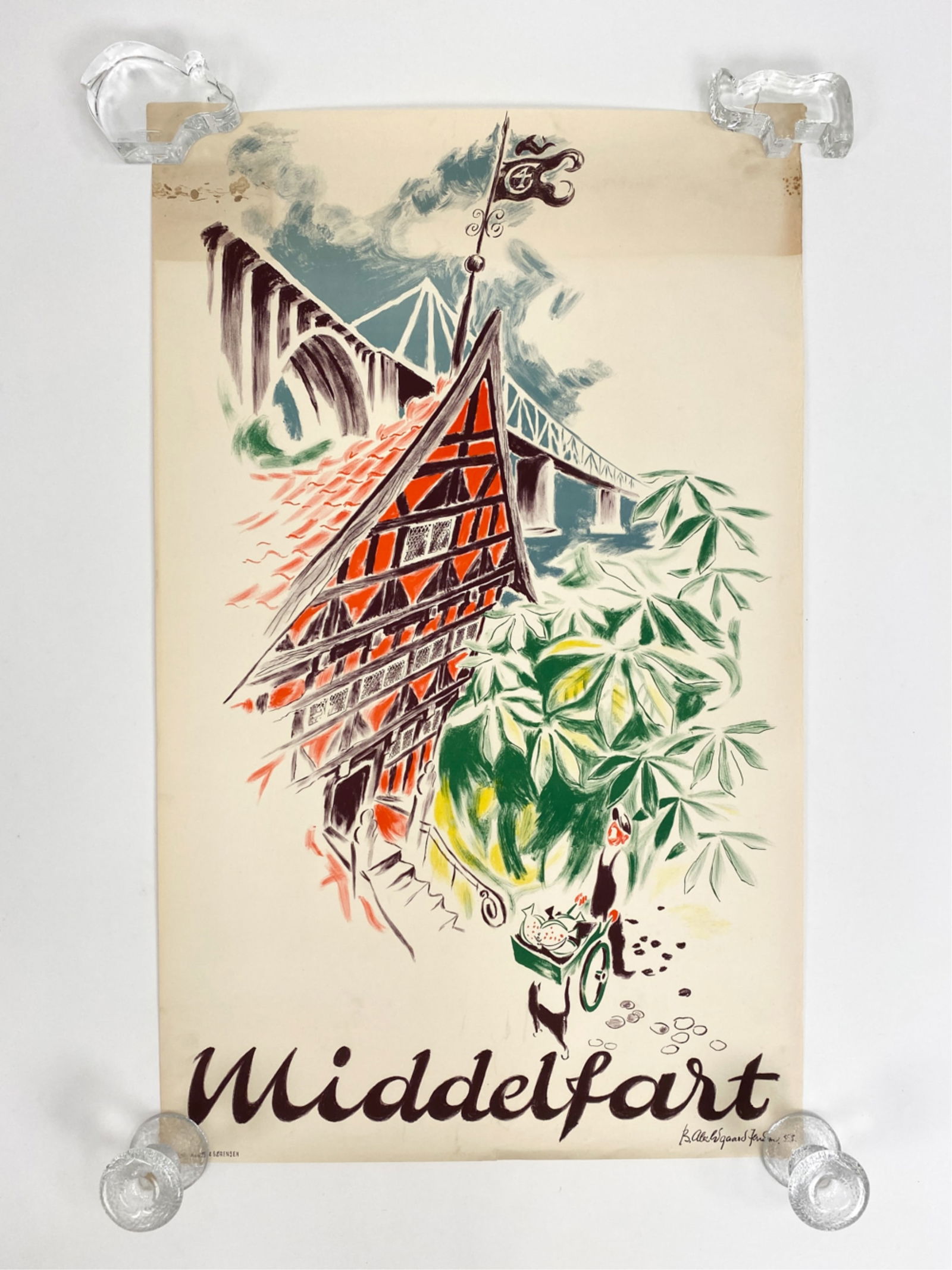 DANISH TRAVEL POSTER C. 1950'S (1 of 5)