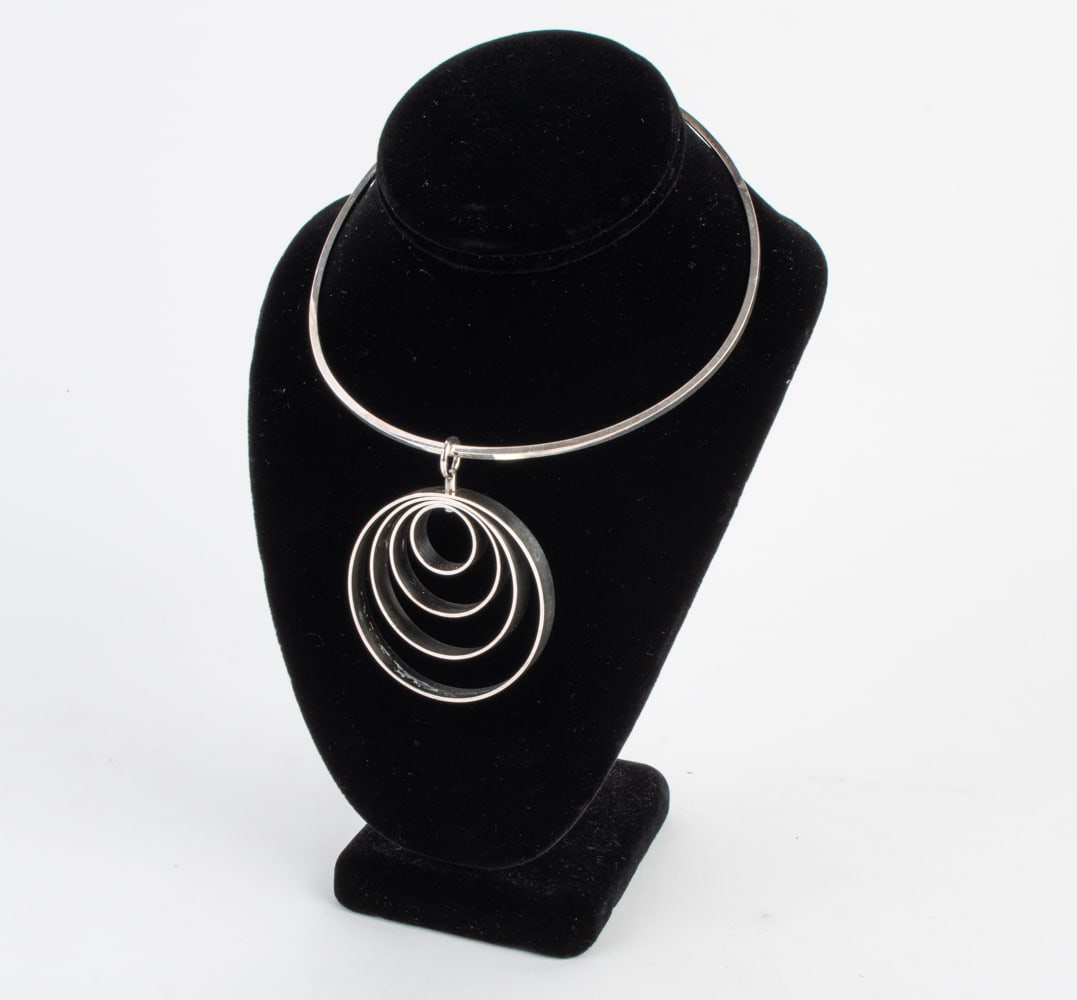 ANDREAS MIKKELSEN DANISH MODERNIST SILVER NECKLACE (1 of 12)