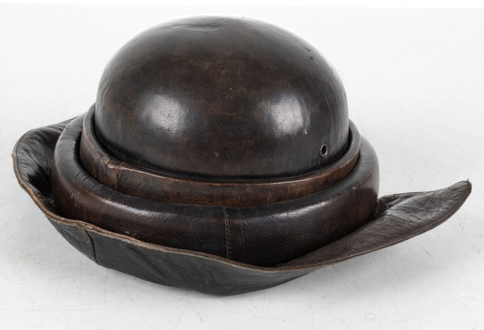 Motorcycle Helmet, Vintage Romer Helm, Leather Chin