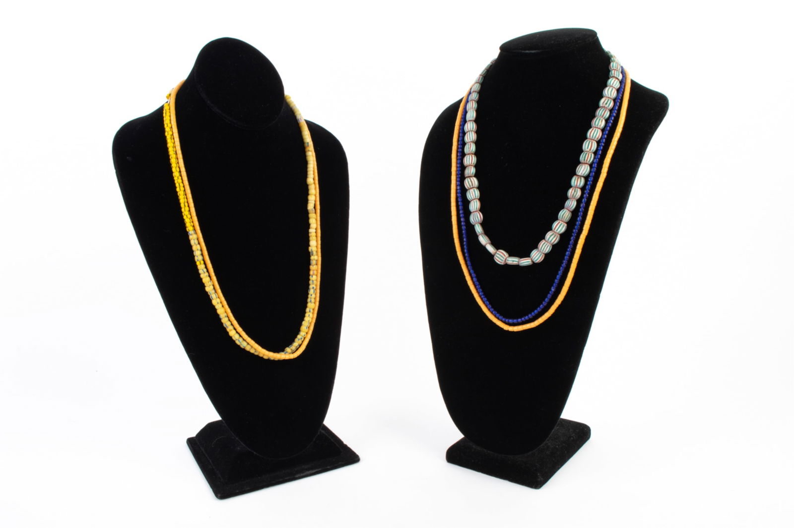 (5) VINTAGE ARTISAN-MADE BEAD NECKLACES (1 of 12)