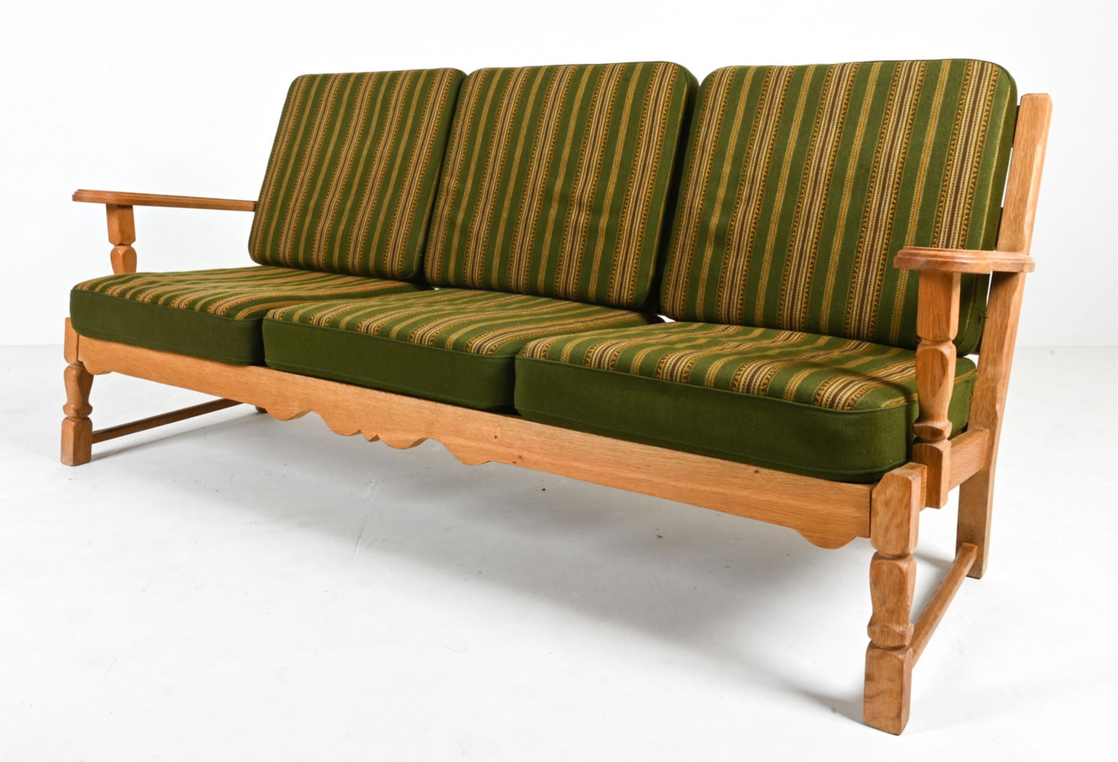 ATTR. HENNING KJAERNULF DANISH MODERN OAK SOFA (1 of 17)