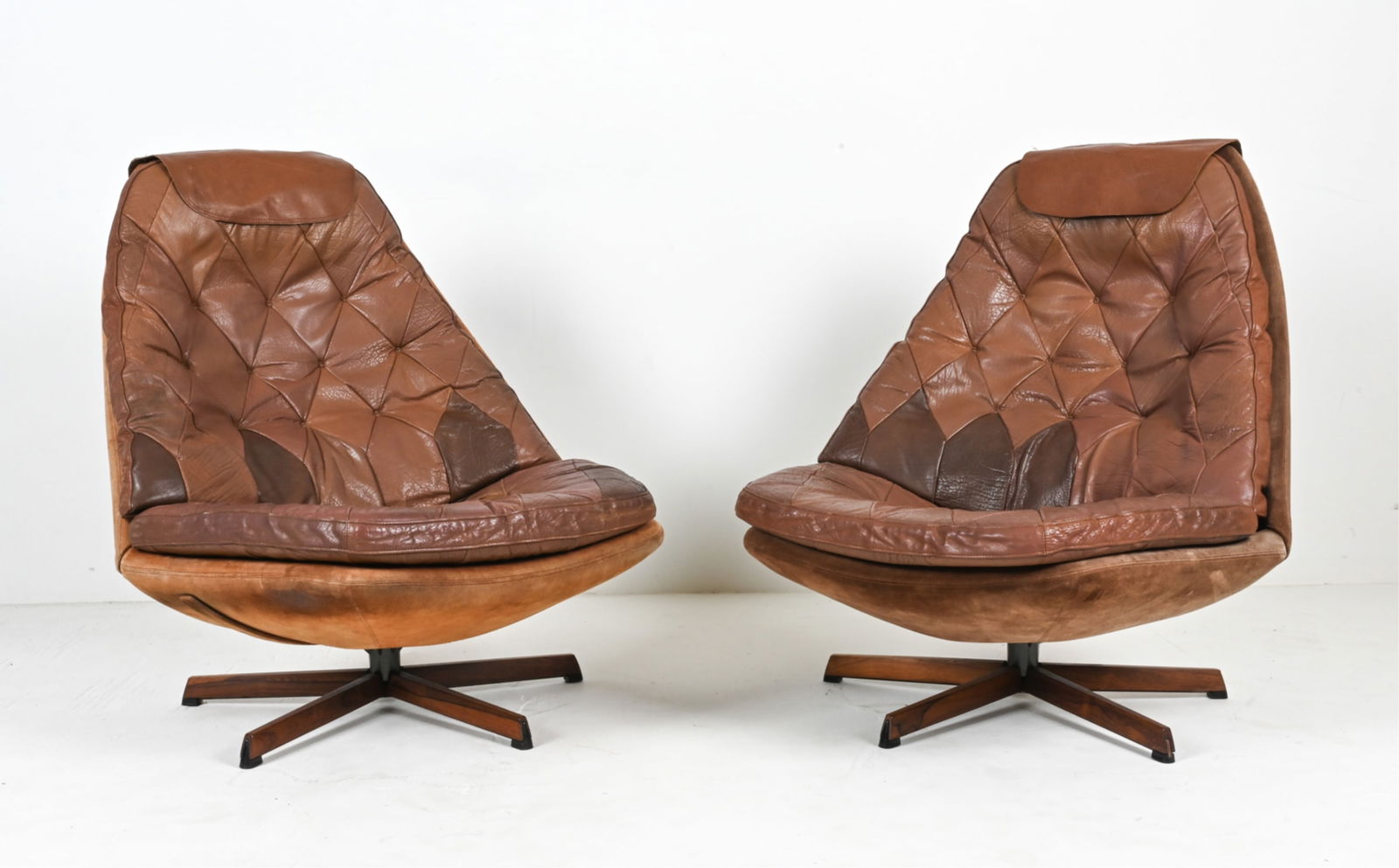 (2) MADSEN & SCHUBELL MS-68 LEATHER SWIVEL CHAIRS (1 of 18)