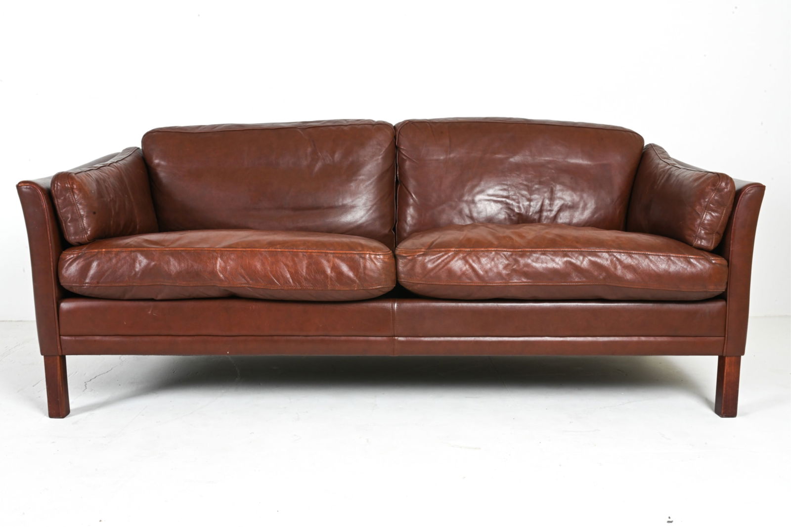 MOGENS HANSEN DANISH MODERN LEATHER SOFA (1 of 14)