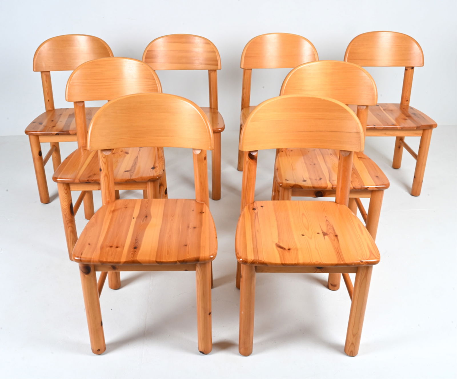 (8) EFFEZETA ITALIAN POSTMODERN PINE DINING CHAIRS (1 of 17)