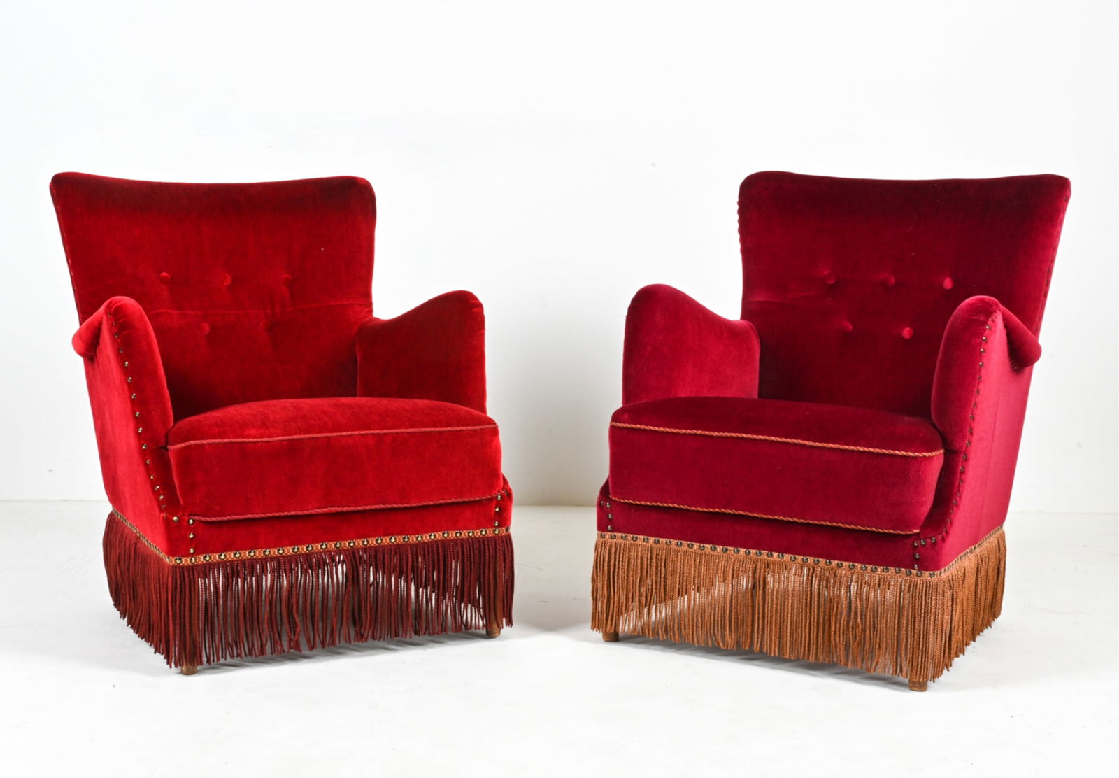 (2) STYLE OF FRITS HENNINGSEN VELVET EASY CHAIRS (1 of 15)