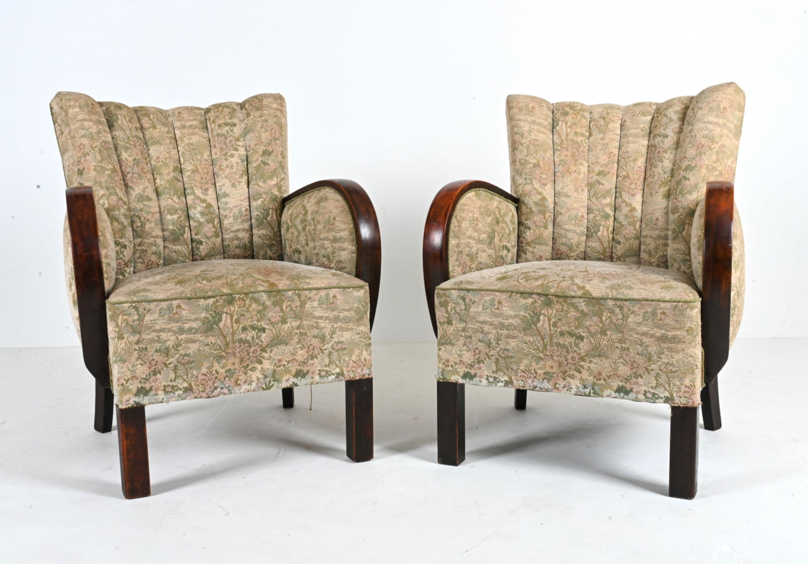 PAIR OF FRITZ HANSEN-STYLE ART DECO ARMCHAIRS (1 of 18)