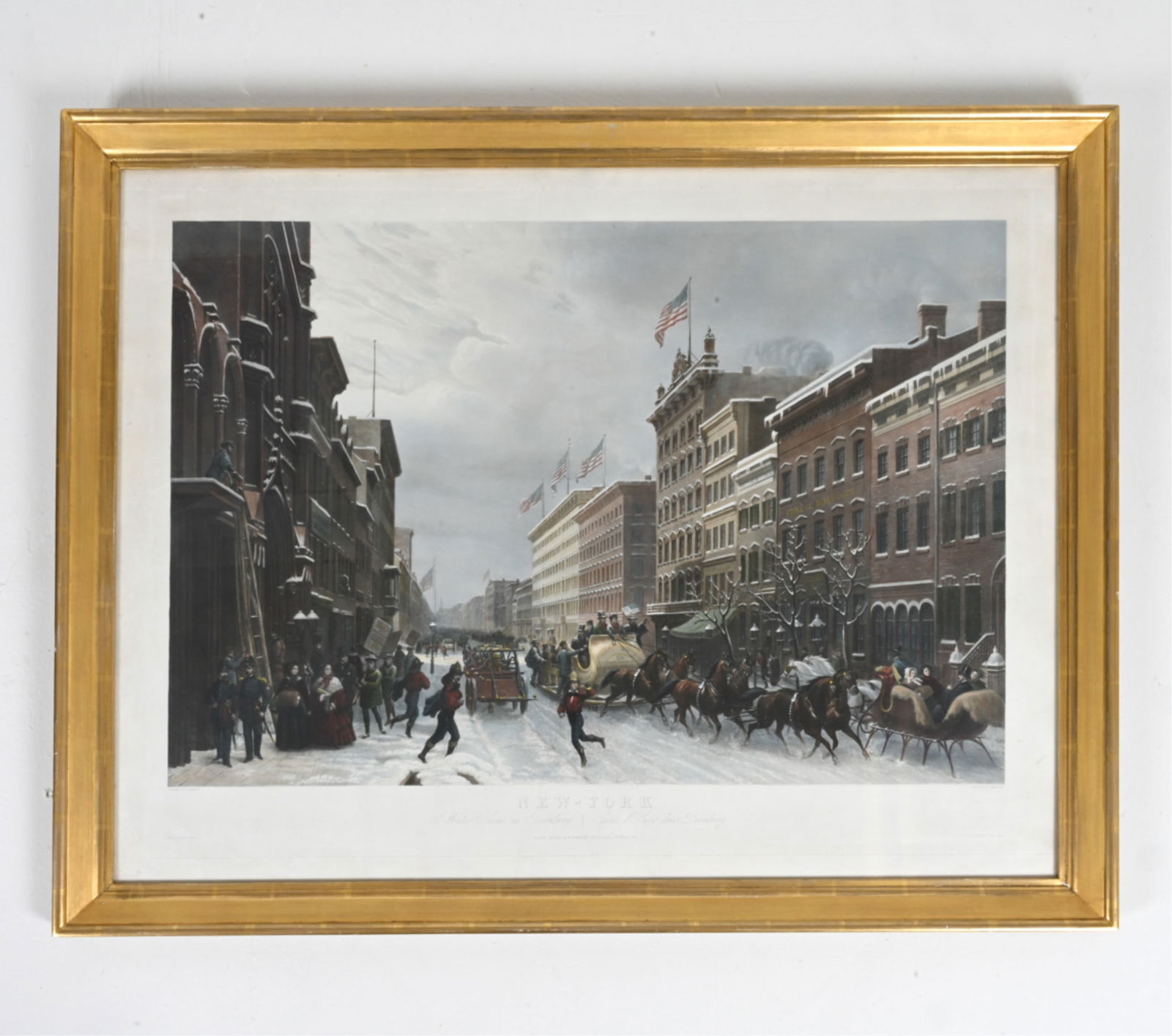 C. 1857 NYC HAND-COLORED ENGRAVING AFTER SEBRON (1 of 9)