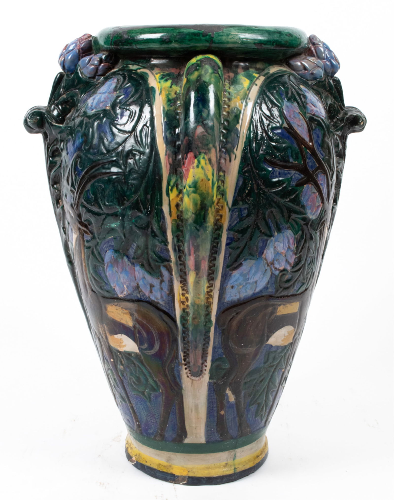 EARLY 20TH C. ART POTTERY ARCHITECTURAL FLOOR VASE (1 of 17)