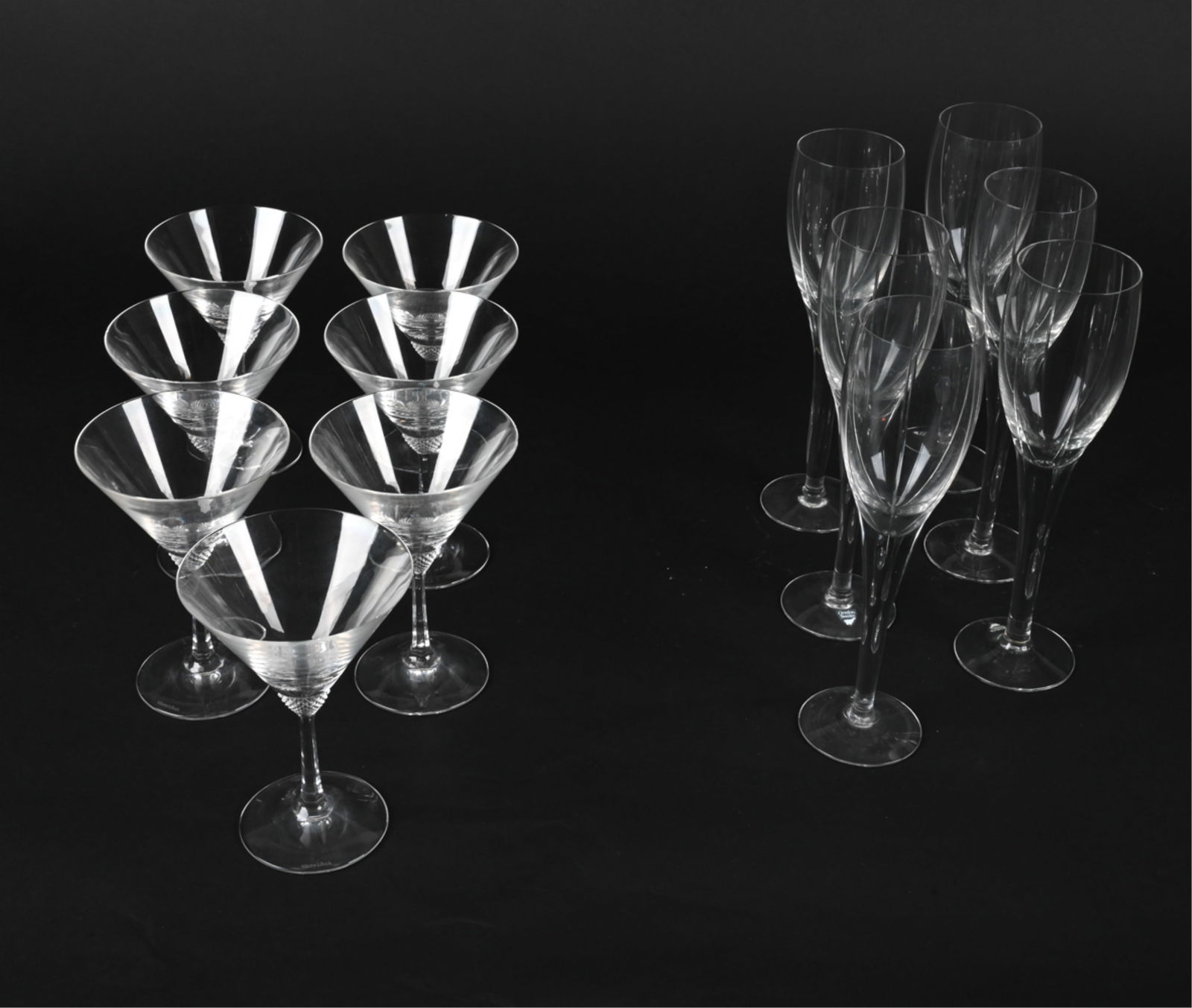 GROUPING OF SIGNED CRYSTAL STEMWARE (1 of 14)