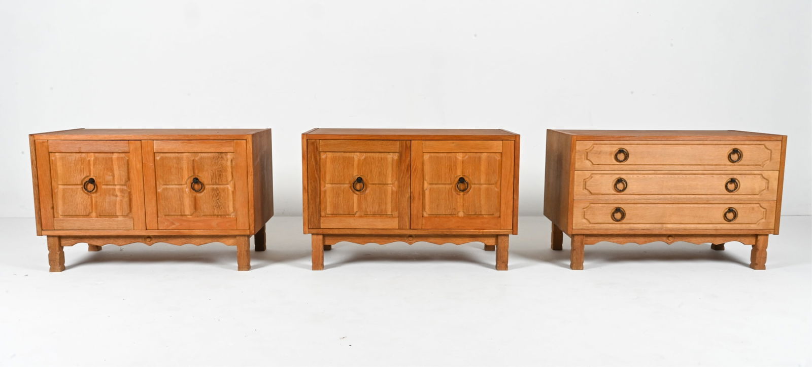 (3) ATTR. HENNING KJAERNULF OAK CABINETS AND CHEST (1 of 15)