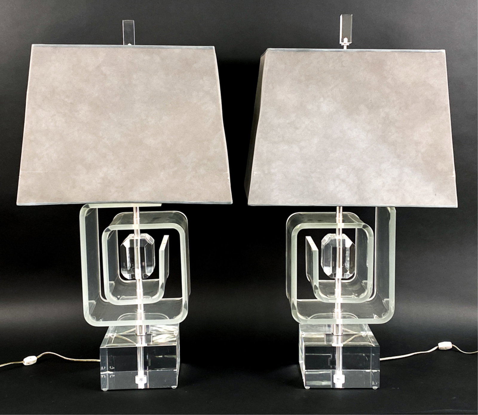 PAIR OF LES PRISMATIQUES TABLE LAMPS (1 of 15)