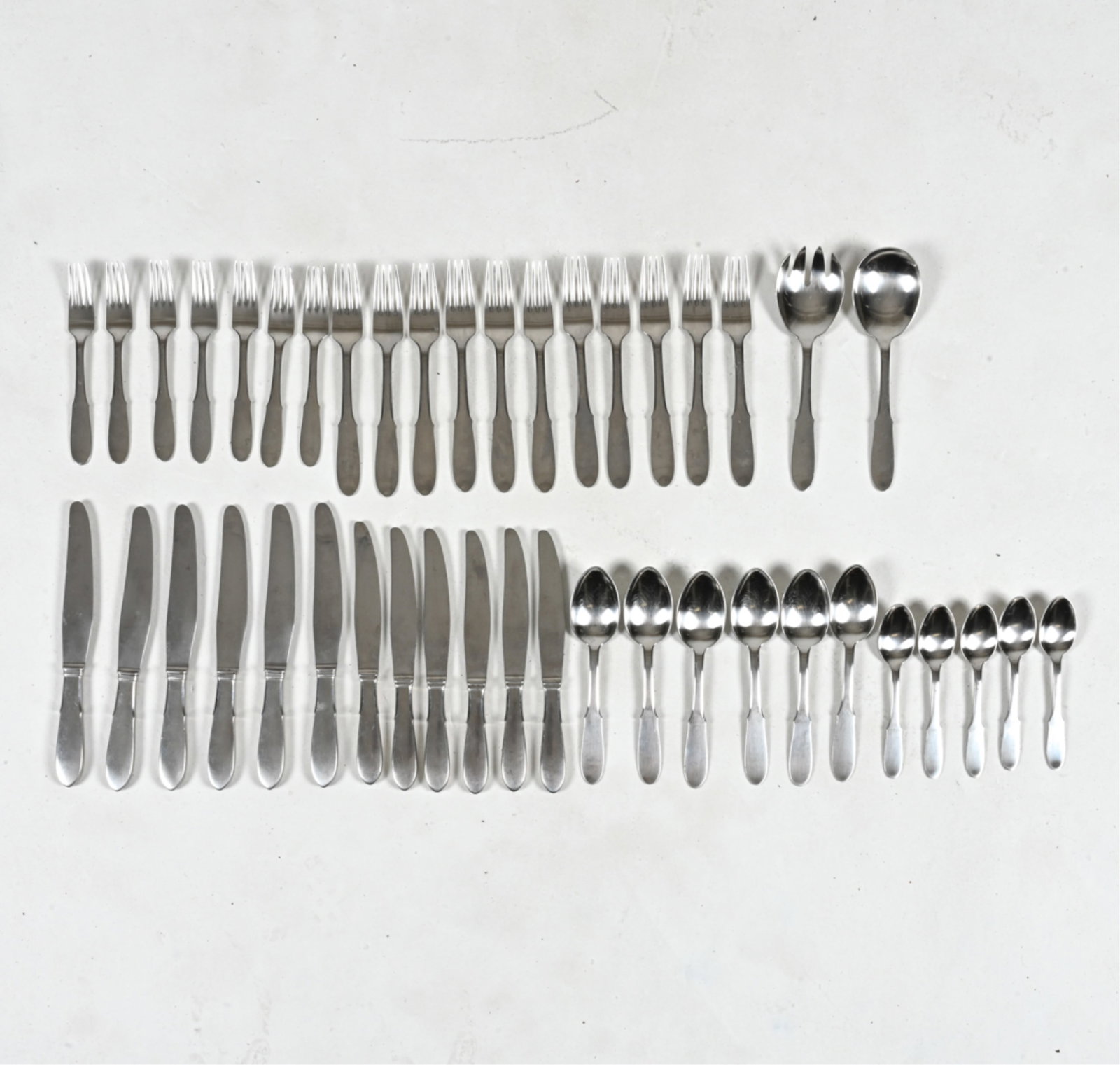 GEORG JENSEN STAINLESS STEEL FLATWARE SERVICE (1 of 15)