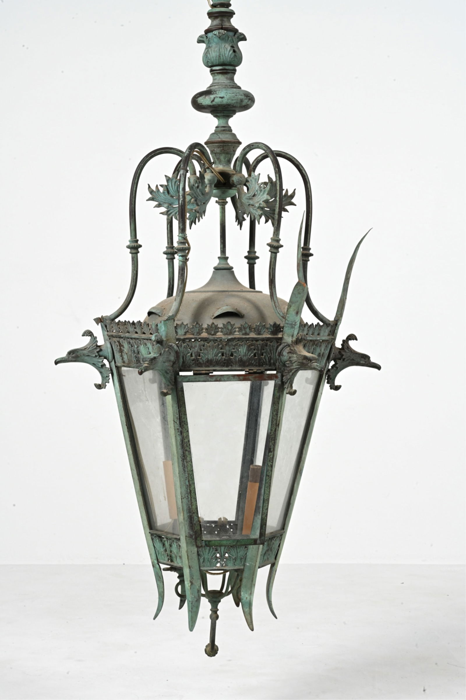 ANTIQUE COPPER & BRONZE OUTDOOR ENTRYWAY LANTERN (1 of 18)
