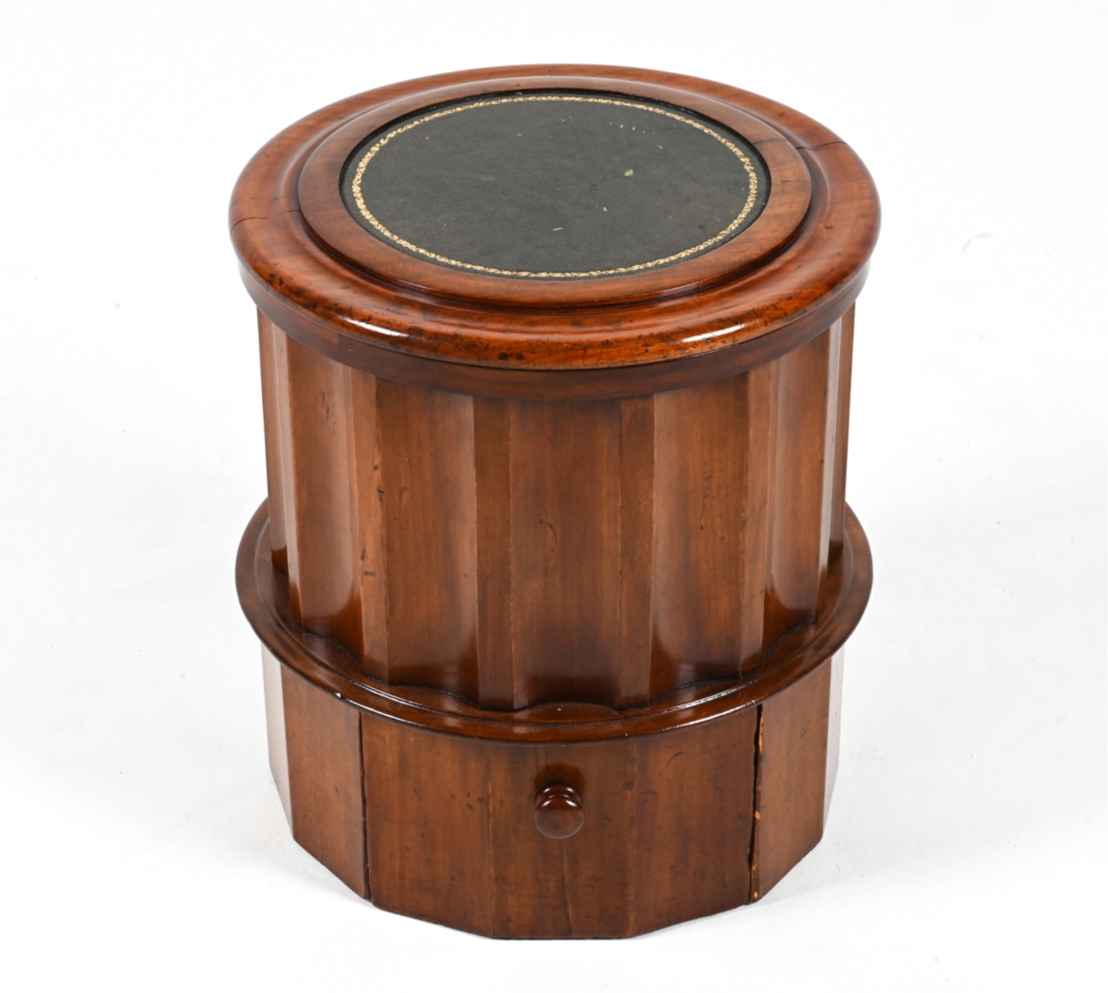 ANTIQUE MAHOGANY COMMODE END TABLE (1 of 15)