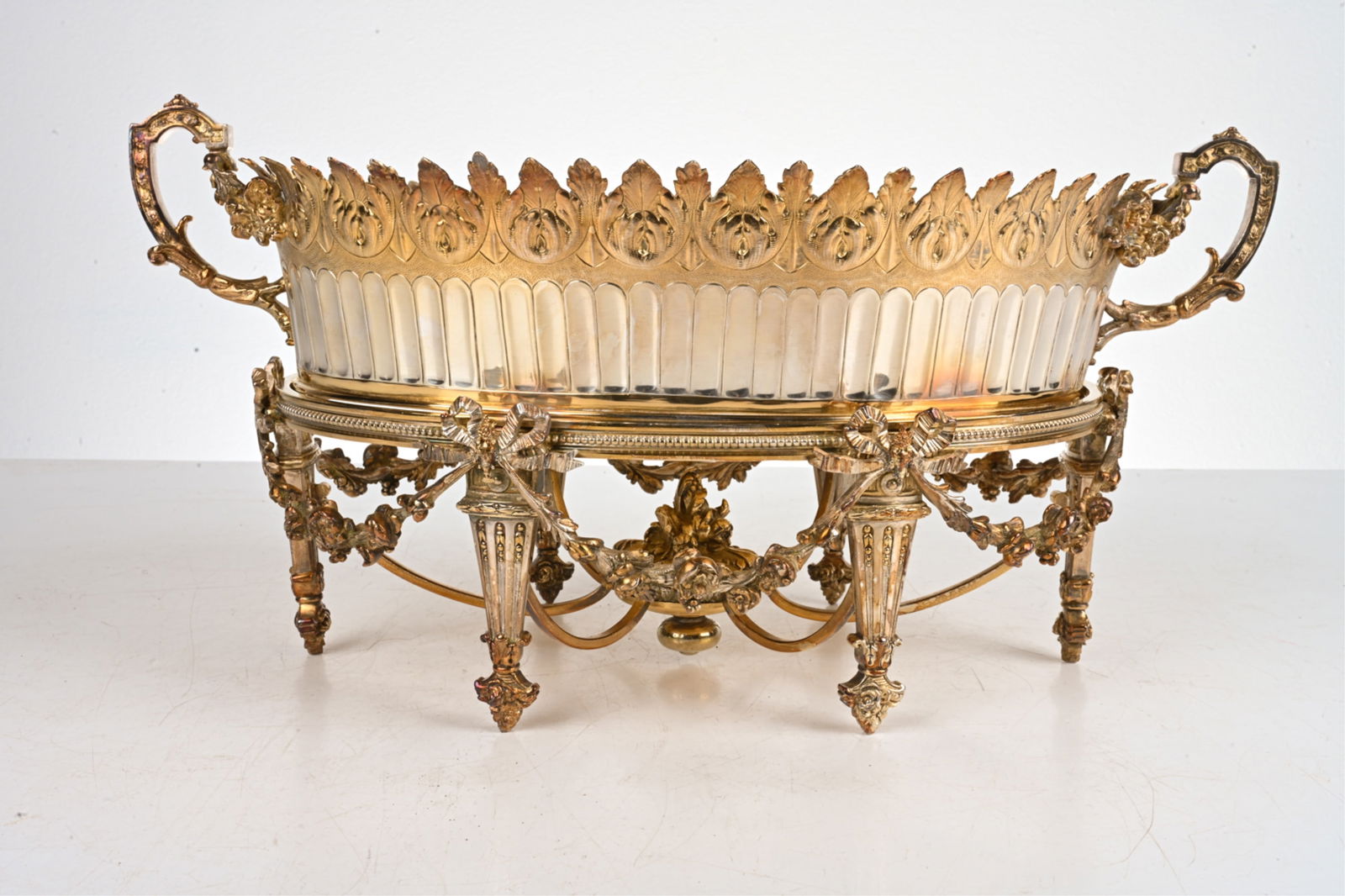 EARLY 20TH C. FRENCH SILVERPLATE COMPOTE ON STAND (1 of 16)