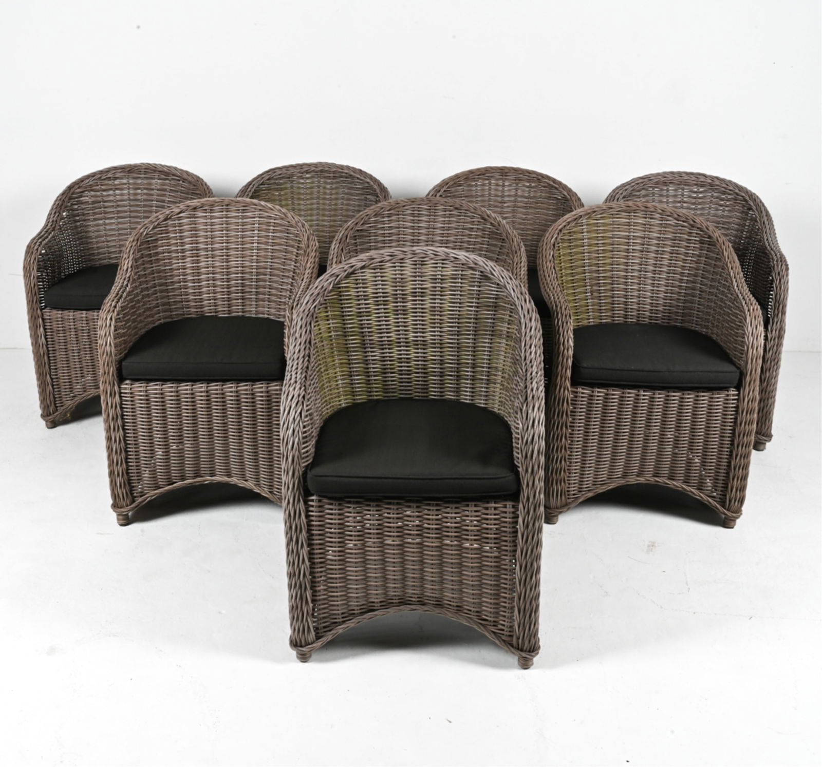 (8) CASTLE LINE FAUX-WICKER PATIO DINING CHAIRS (1 of 20)