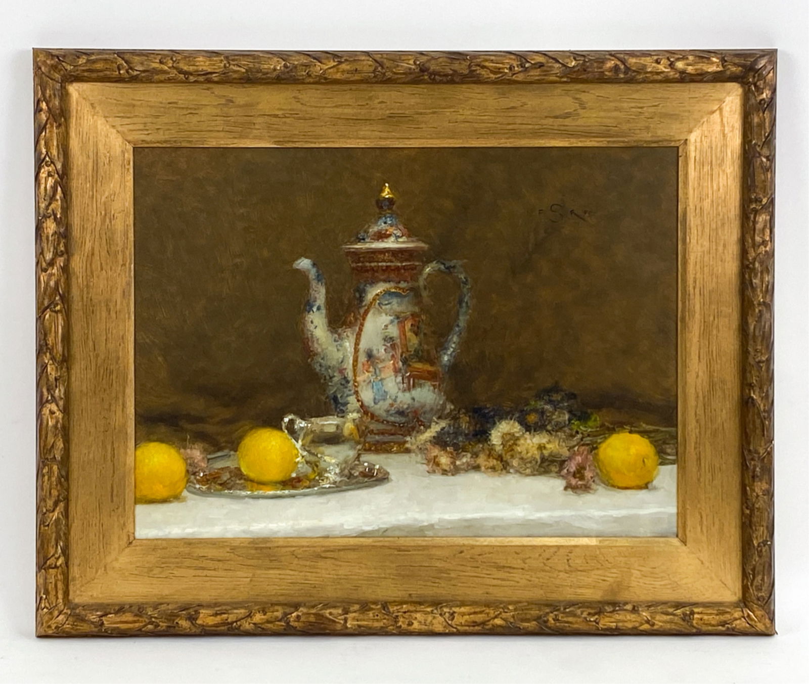 PAUL SEATON, BRITISH (B. 1953) O/C STILL LIFE (1 of 8)