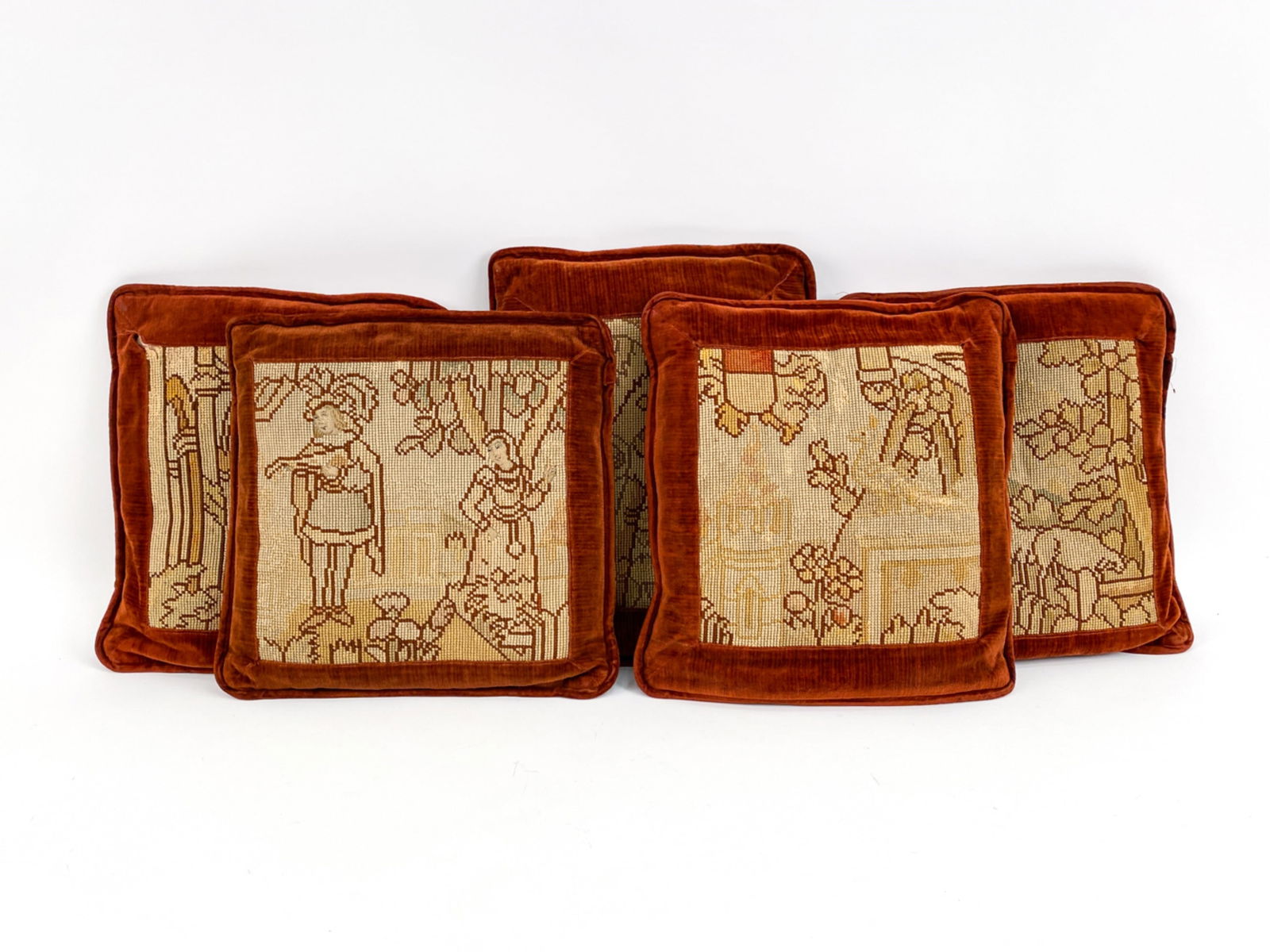 (5) ANTIQUE TAPESTRY PILLOWS (1 of 15)