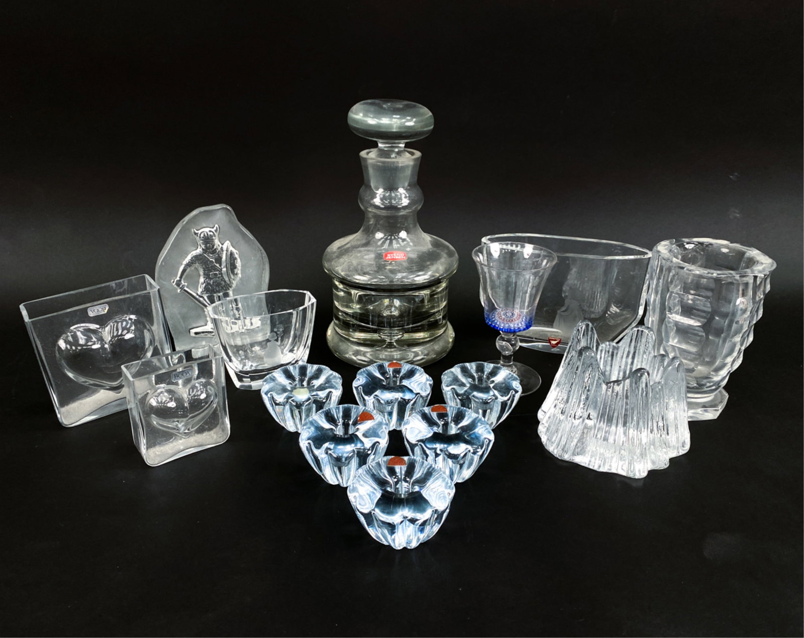 GROUPING OF SCANDINAVIAN MID-CENTURY GLASS (1 of 16)