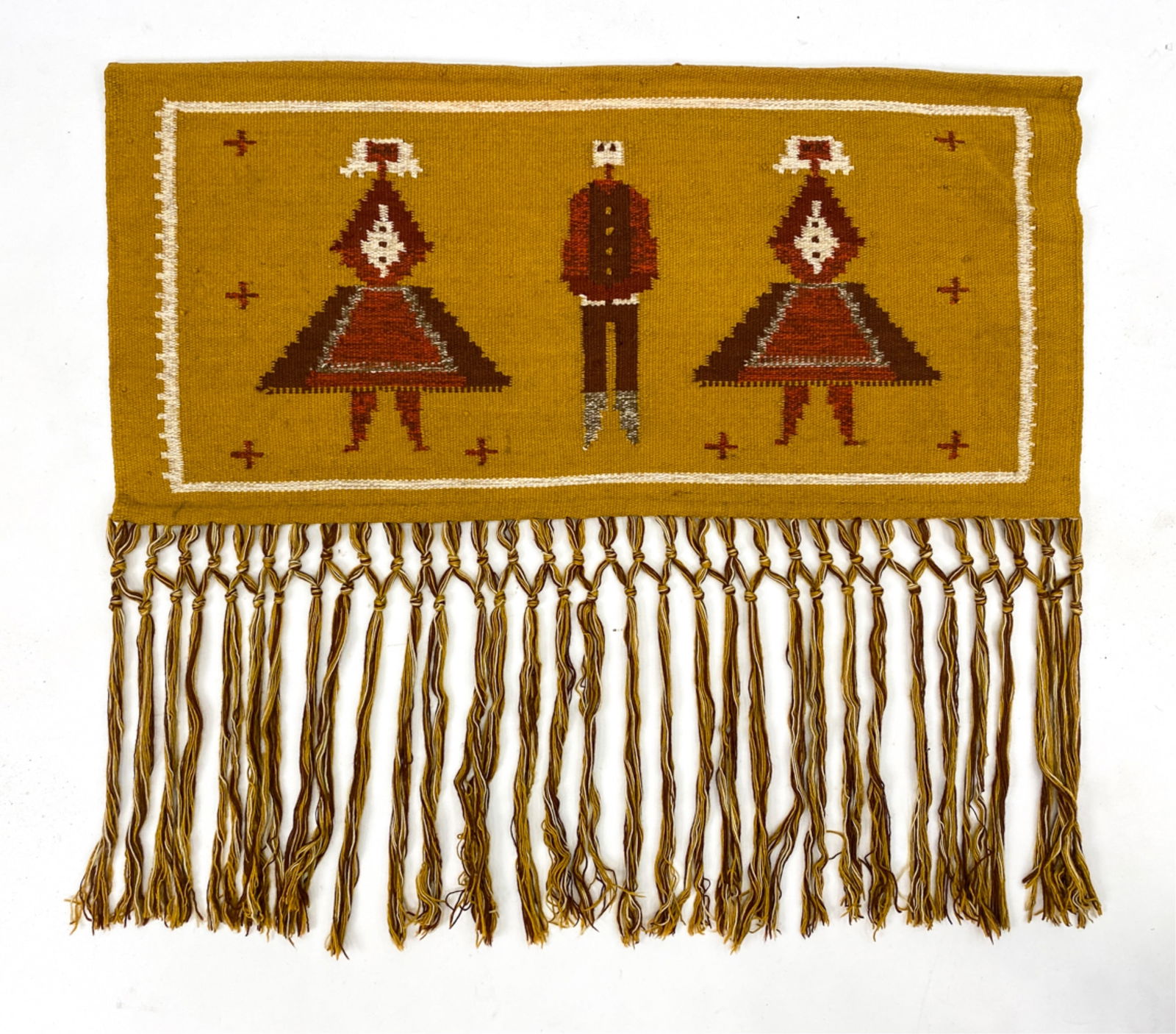 SCANDINAVIAN MODERN FLAT WEAVE FIGURAL TAPESTRY (1 of 6)