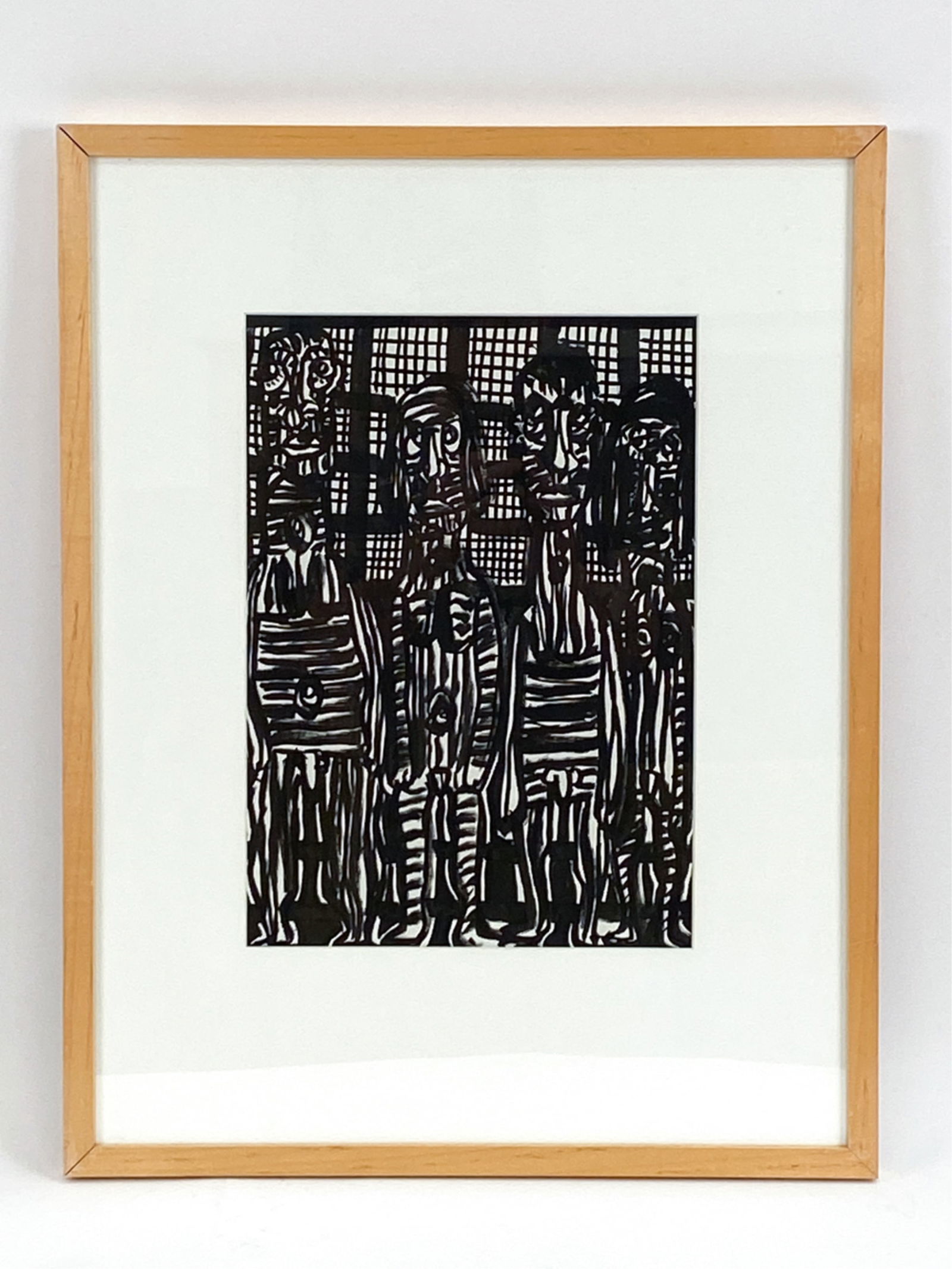 GERARD SENDREY, FRENCH (B. 1928) ABSTRACT INK (1 of 5)