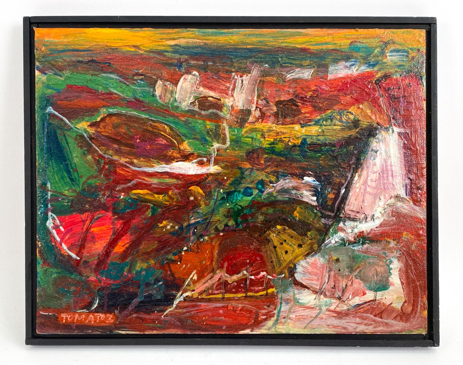 HERM FREEMAN (20TH C.) ACRYLIC ON CANVAS (1 of 6)