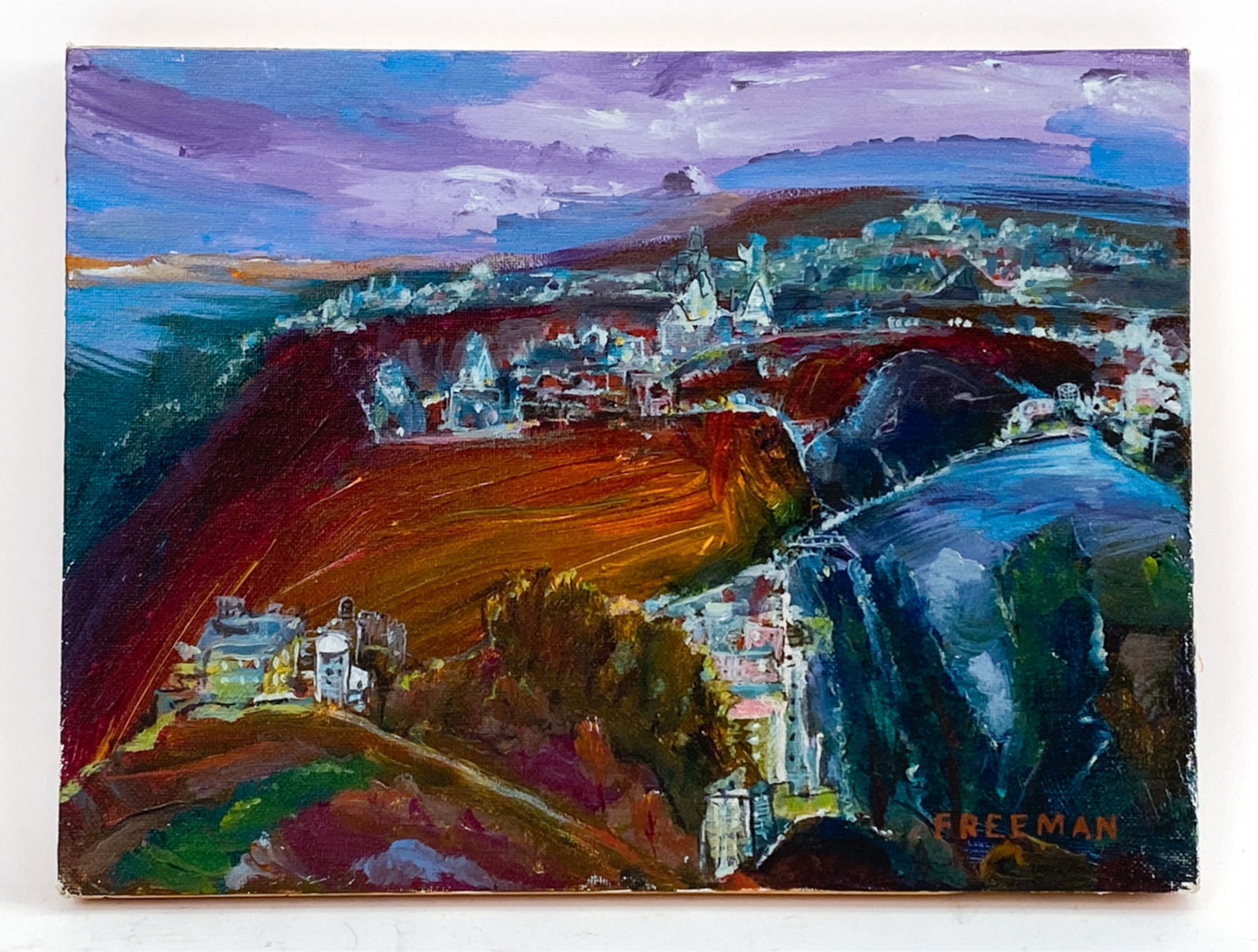 HERM FREEMAN (20TH C.) ACRYLIC ON CANVAS BOARD (1 of 7)