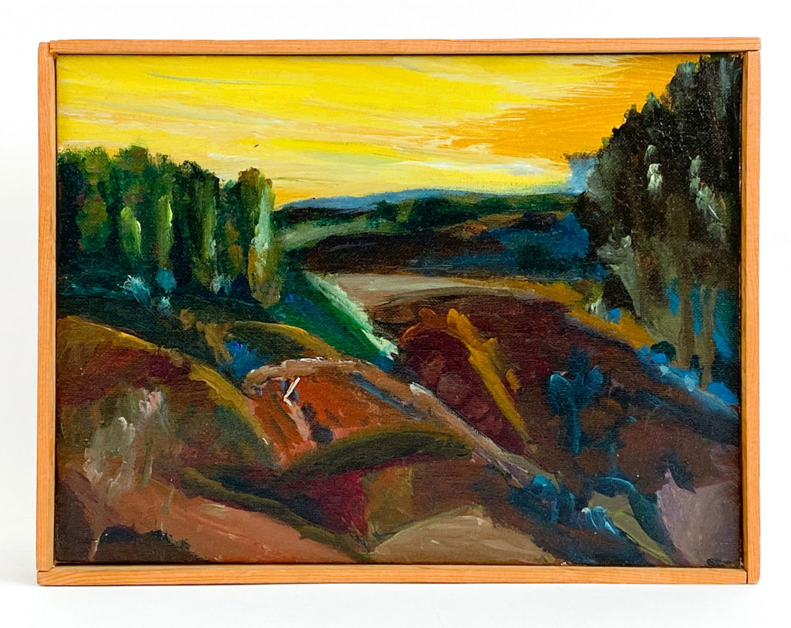 HERM FREEMAN (20TH C.) ACRYLIC ON CANVAS BOARD (1 of 7)