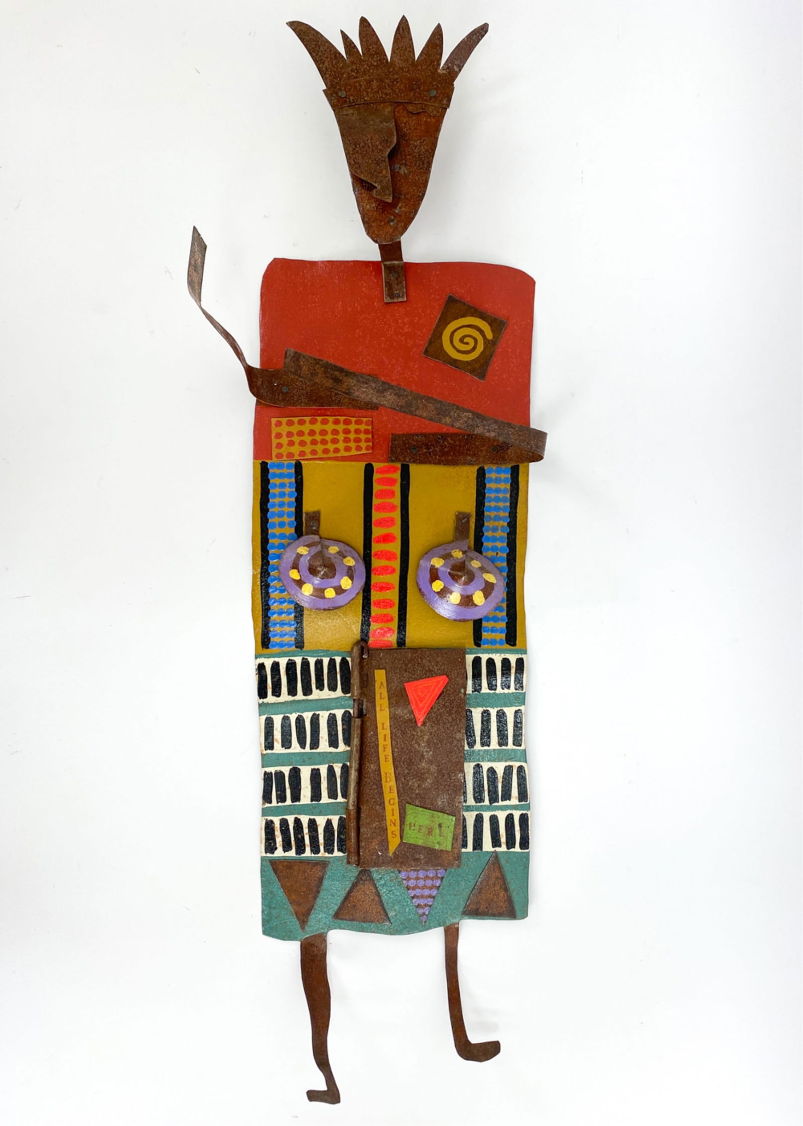 OUTSIDER ART MIXED MEDIA FIGURE (1 of 8)