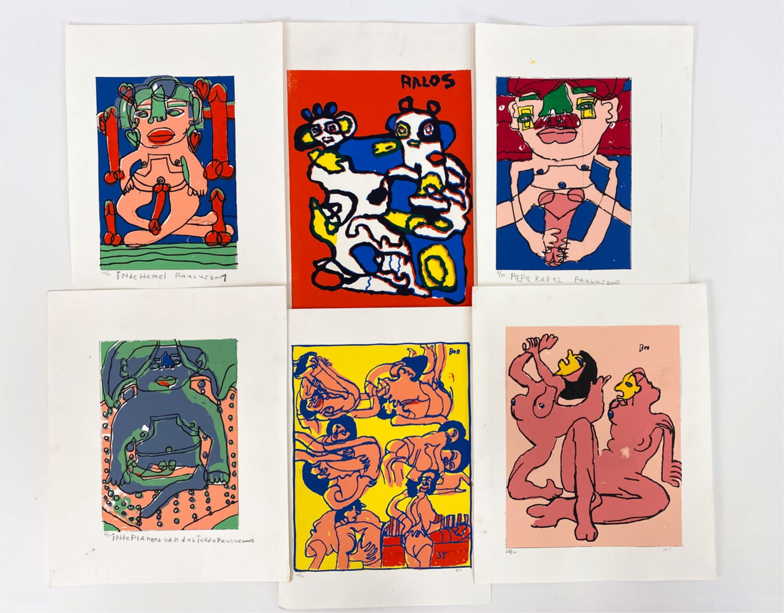 (5) PAULUS DE GROOT, DUTCH (20TH C.) SCREEN PRINTS (1 of 15)